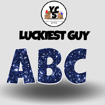 LUCKY GUY 23 Inch SPARKLE ALPHABET Set