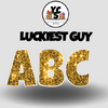 LUCKY GUY 18 Inch SPARKLE Vowel & Consonant Set