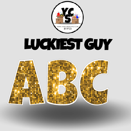 LUCKY GUY 18 Inch SPARKLE Vowel & Consonant Set