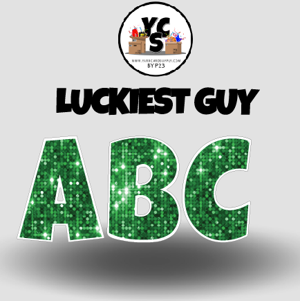 LUCKY GUY 18 Inch SPARKLE Vowel & Consonant Set