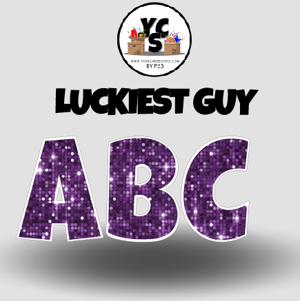 LUCKY GUY 23 Inch SPARKLE ALPHABET Set