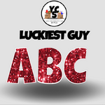 LUCKY GUY 18 Inch SPARKLE ESSENTIAL LETTER & NUMBER Set