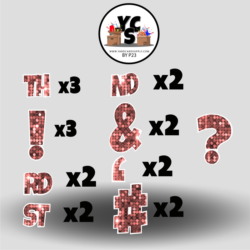 LUCKY GUY 23 Inch SPARKLE PUNCTUATION ESSENTIALS