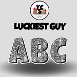 LUCKY GUY 18 Inch SPARKLE Vowel & Consonant Set