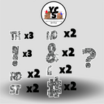 LUCKY GUY 23 Inch SPARKLE PUNCTUATION ESSENTIALS