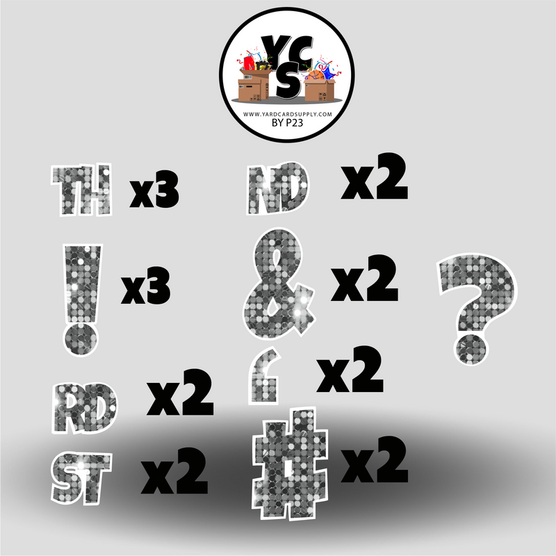LUCKY GUY 23 Inch SPARKLE PUNCTUATION ESSENTIALS