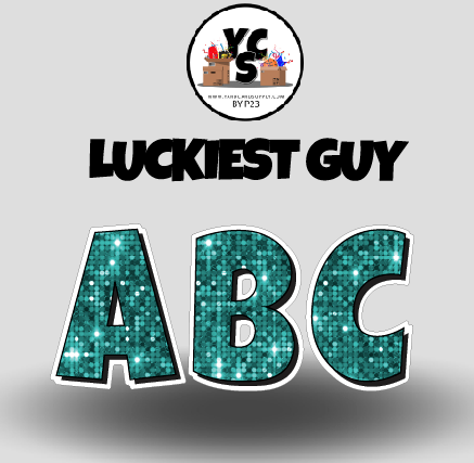 LUCKY GUY 18 Inch SPARKLE ESSENTIAL LETTER & NUMBER Set