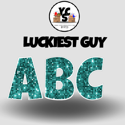 LUCKY GUY 23 Inch SPARKLE ALPHABET Set
