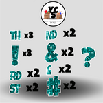 LUCKY GUY 23 Inch SPARKLE PUNCTUATION ESSENTIALS