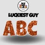 LUCKY GUY 18 Inch SPARKLE ESSENTIAL LETTER & NUMBER Set