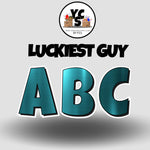 LUCKY GUY 23 Inch SPECIALTY PRINT ESSENTIAL LETTER & NUMBER Set