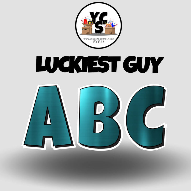 LUCKY GUY 23 Inch SPECIALTY PRINT ESSENTIAL LETTER & NUMBER Set