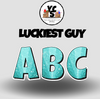 LUCKY GUY 18 Inch GLITTER  ALPHABET Set