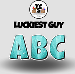 LUCKY GUY 18 Inch GLITTER  ALPHABET Set
