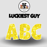 LUCKY GUY 18 Inch SPARKLE Vowel & Consonant Set