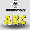 LUCKY GUY 18 Inch GLITTER  ESSENTIAL LETTER & NUMBER Set