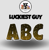 LUCKY GUY 23 Inch GLITTER ALPHABET Set