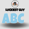 LUCKY GUY 18 Inch SOLID Vowel & Consonant Set