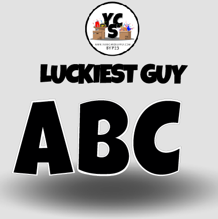 LUCKY GUY 23 Inch SOLID ESSENTIAL LETTER & NUMBER Set