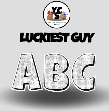 LUCKY GUY 18 Inch SPARKLE ESSENTIAL LETTER & NUMBER Set