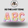 KG The Last Time 18 Inch GLITTER  ALPHABET SET