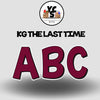 KG The Last Time 18 Inch SOLID ALPHABET Set