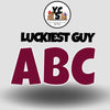 LUCKY GUY 23 Inch SOLID ESSENTIAL LETTER & NUMBER Set