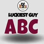 LUCKY GUY 23 Inch SOLID ESSENTIAL LETTER & NUMBER Set