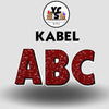 KABEL 23 Inch GLITTER VOWEL Set