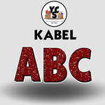 KABEL 23 Inch GLITTER VOWEL Set