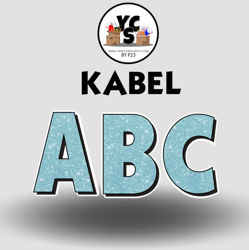 KABEL 18 Inch GLITTER ALPHABET Set