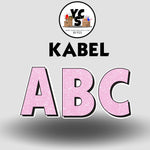 KABEL 23 Inch GLITTER CONSONANT Set