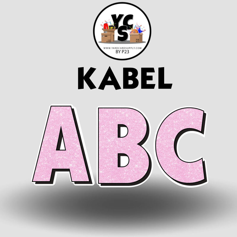 KABEL 23 Inch GLITTER CONSONANT Set