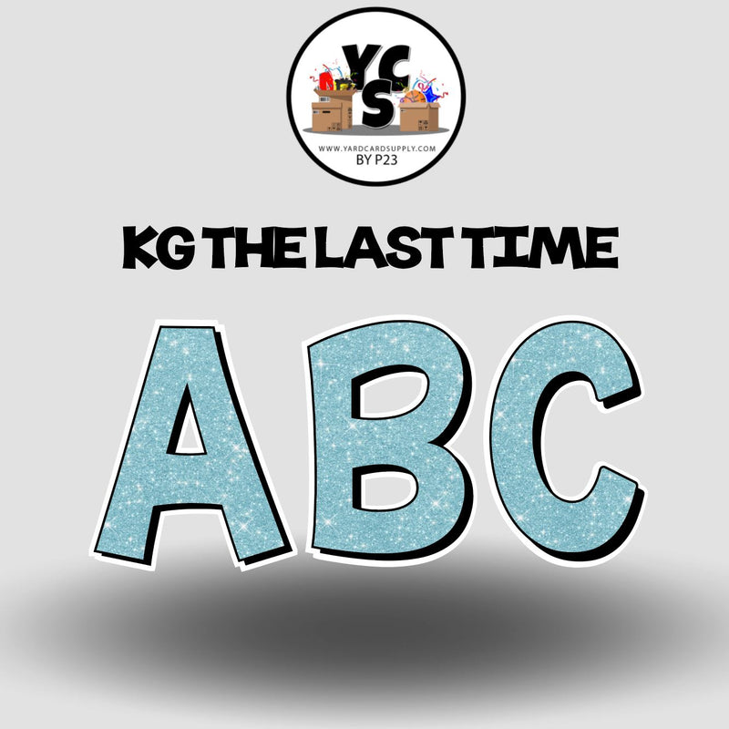 KG The Last Time 18 Inch GLITTER  ALPHABET SET