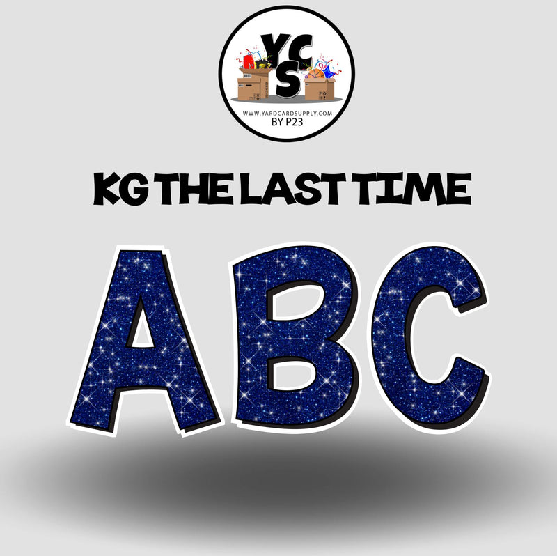 KG The Last Time 23 Inch GLITTER ALPHABET Set