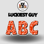 LUCKY GUY 23 Inch SPECIALTY PRINT ESSENTIAL LETTER & NUMBER Set