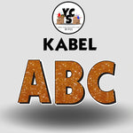 KABEL 23 Inch GLITTER VOWEL Set