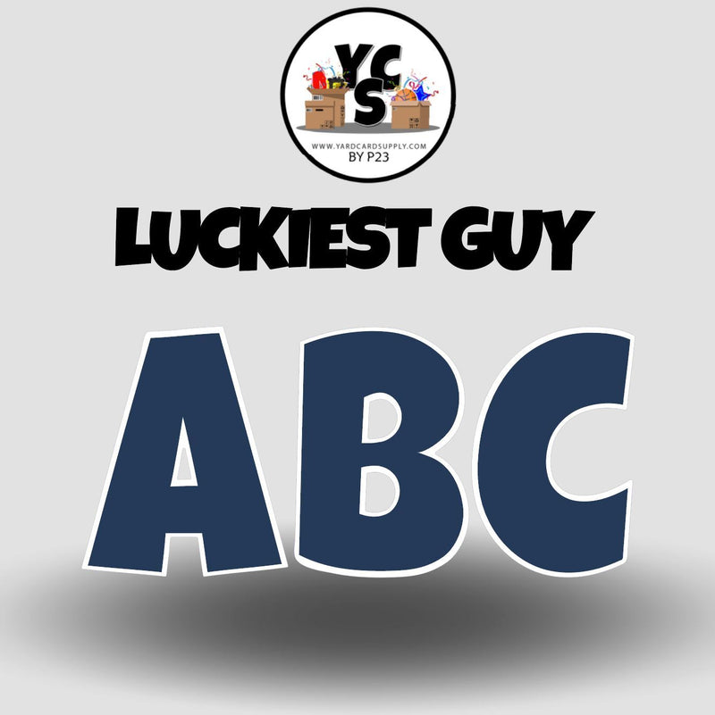 LUCKY GUY 18 Inch SOLID Vowel & Consonant Set