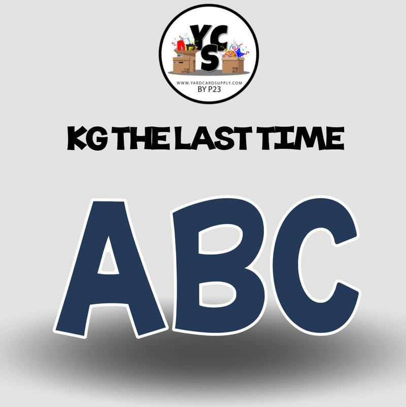 KG The Last Time 23 Inch SOLID ESSENTIAL LETTER & NUMBER Set