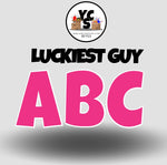 LUCKY GUY 23 Inch SOLID ESSENTIAL LETTER & NUMBER Set