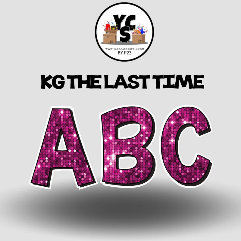 KG The Last Time 23 Inch SPARKLE ESSENTIAL LETTER & NUMBER Set