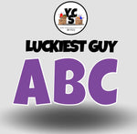 LUCKY GUY 18 Inch SOLID Vowel & Consonant Set