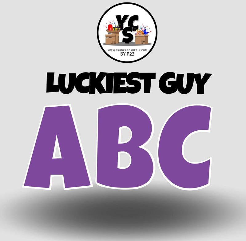 LUCKY GUY 18 Inch SOLID Vowel & Consonant Set