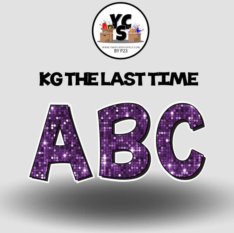 KG The Last Time 23 Inch SPARKLE ESSENTIAL LETTER & NUMBER Set