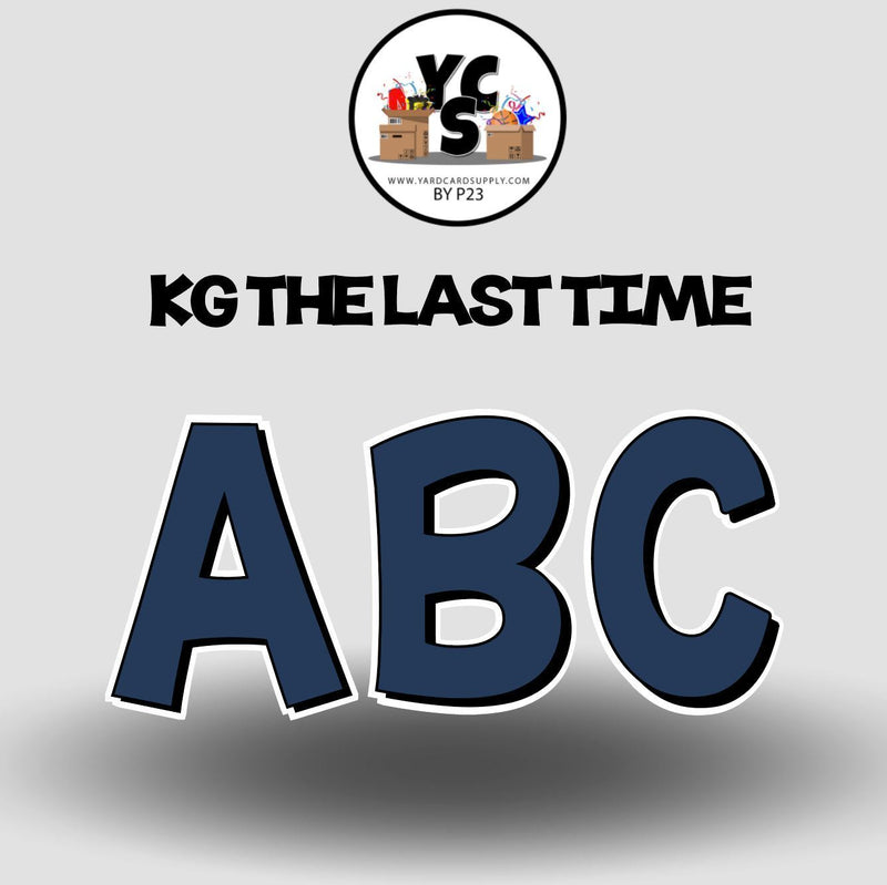 KG The Last Time 23 Inch SOLID ESSENTIAL LETTER & NUMBER Set