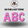 KG The Last Time 18 Inch GLITTER  ALPHABET SET