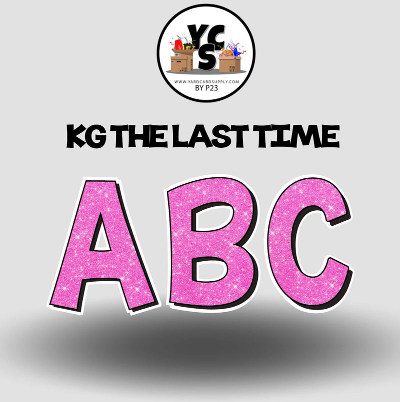 KG The Last Time 18 Inch GLITTER  ALPHABET SET
