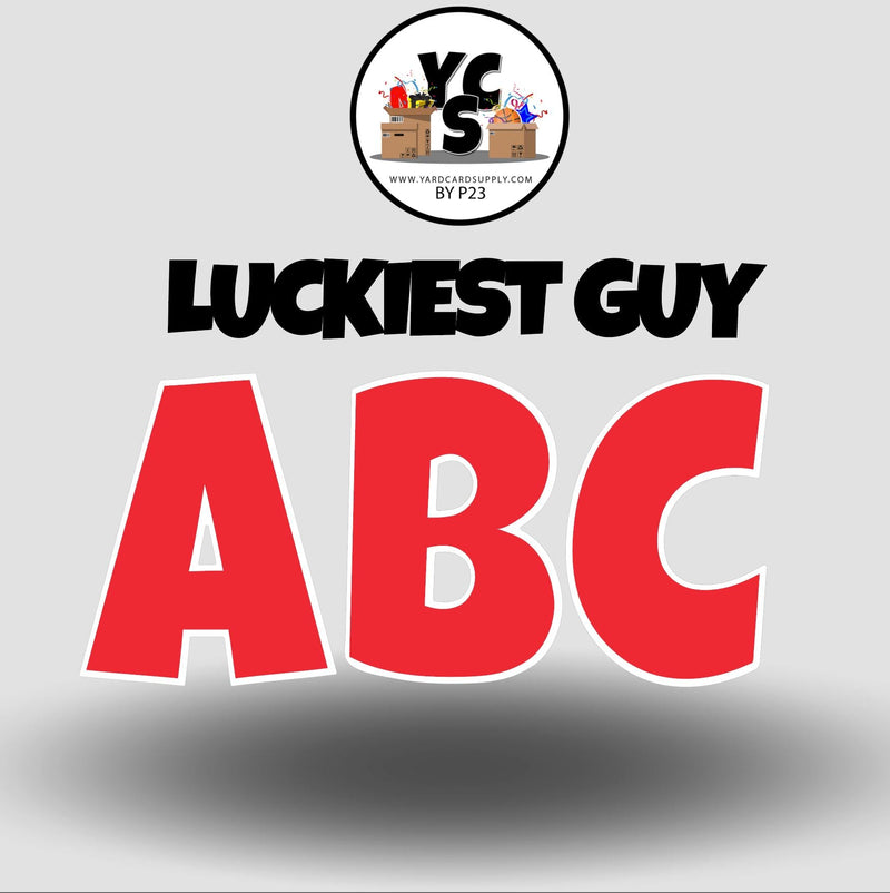 LUCKY GUY 18 Inch SOLID Vowel & Consonant Set