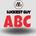 LUCKY GUY 18 Inch SOLID ESSENTIAL LETTER & NUMBER Set