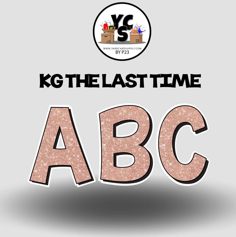 KG The Last Time 18 Inch GLITTER  ALPHABET SET